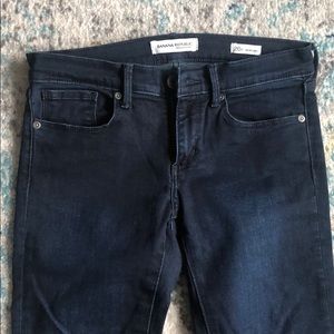 Banana Republic skinny ankle jeans, dark wash
